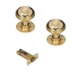 Ringed Brass Door Knobs 34 Ringed Brass Door Knobs -Doorway Designs Store 3InchLatch fff9e891 7a08 43c3 a605 361921e24067