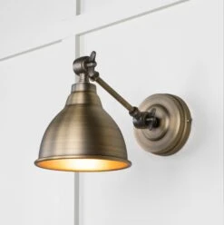 Brindley Wall Light In Antique Brass