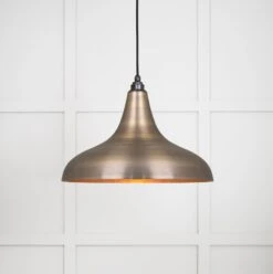 Frankley Ceiling Light In Antique Brass