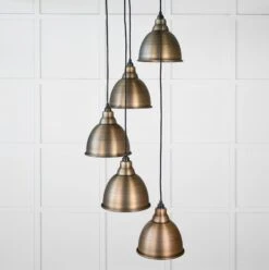 Brindley Cluster Light In Antique Brass