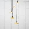 Flora Cluster Light In Brass