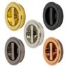 Art Deco Round Flush Pull - Privacy Set