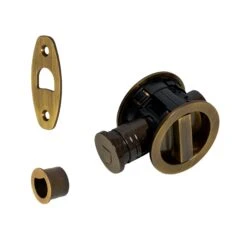 Tubular Lock With Round Privacy Turn & Release 13 Tubular Lock With Round Privacy Turn & Release -Doorway Designs Store Aged Brass Round Privacy Tubular Lock