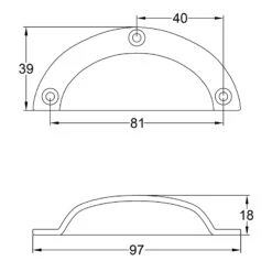 Antique Iron Cup Pulls 10 Antique Iron Cup Pulls -Doorway Designs Store Antique1