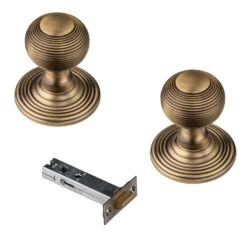 Reeded Door Knobs Old English Collection 35 Reeded Door Knobs Old English Collection -Doorway Designs Store AntiqueReeded4InchLatchcopy