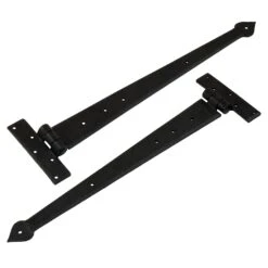 Arrow End T Hinges Black 14 Arrow End T Hinges Black -Doorway Designs Store ArrowTHinges Blk 18In