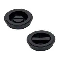 Art Deco Round Flush Pull - Privacy Set -Doorway Designs Store BLK 34a2982f 67c8 4d2c acf9 f38f4a5e6525
