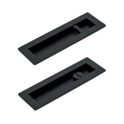Plain Rectangular Flush Pull - Privacy Set 24 Plain Rectangular Flush Pull - Privacy Set -Doorway Designs Store BLK 378e8d97 3dfc 4cd3 9dcb 9b1e2f496ffa
