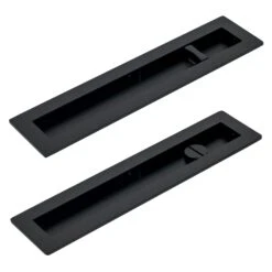 Plain Rectangular Flush Pull - Privacy Set 33 Plain Rectangular Flush Pull - Privacy Set -Doorway Designs Store BLK dc492d7e 3cf7 455c 94ca 3c77f0ee5855