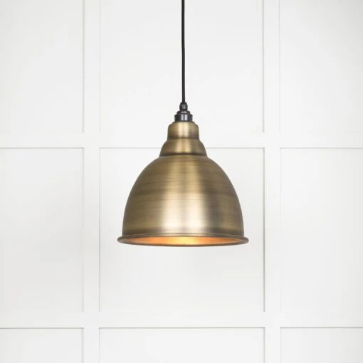 Brindley Ceiling Light In Antique Brass