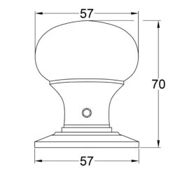 Bun Door Knobs Rosewood & Ebonised -Doorway Designs Store BUN 80b38ef0 63f4 4269 a77c a56b8014504b