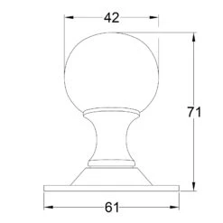 Round Brass Door Knobs -Doorway Designs Store BallDoorKnob