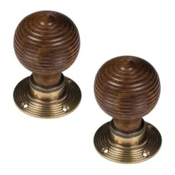 Beehive Door Knobs Rosewood & Ebonised 27 Beehive Door Knobs Rosewood & Ebonised -Doorway Designs Store Beehive Door Knobs Rosewood
