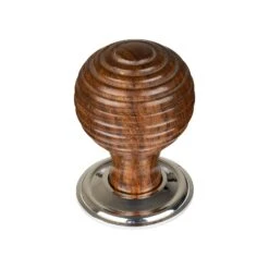 Beehive & Chrome Cabinet Knobs 17 Beehive & Chrome Cabinet Knobs -Doorway Designs Store Beehivecabinetknobswithchromeroserosewoodsmall