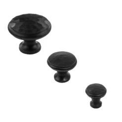 Beaten Cabinet Knobs 14 Beaten Cabinet Knobs -Doorway Designs Store BlackBeatenKnobs
