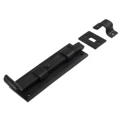 Fishtail Door Bolts Black 11 Fishtail Door Bolts Black -Doorway Designs Store Bolts FishTail Blk 6In