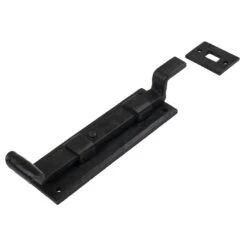 Fishtail Door Bolts Black 12 Fishtail Door Bolts Black -Doorway Designs Store Bolts FishTail Blk 6InCrkd