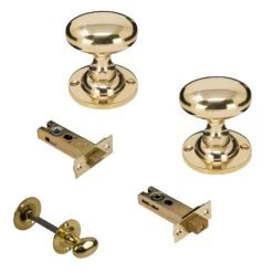 Oval Brass Door Knobs 34 Oval Brass Door Knobs -Doorway Designs Store BrassBathroom3InchSet