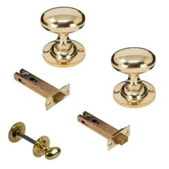 Oval Brass Door Knobs 36 Oval Brass Door Knobs -Doorway Designs Store BrassBathroom4InchSet