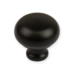 Wooden Bun Cabinet Knobs -Doorway Designs Store Bun 30mm Ebonized