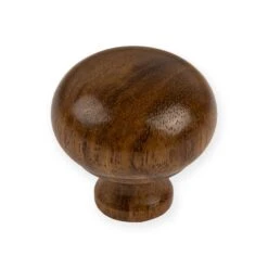 Wooden Bun Cabinet Knobs -Doorway Designs Store Bun 30mm Rosewood