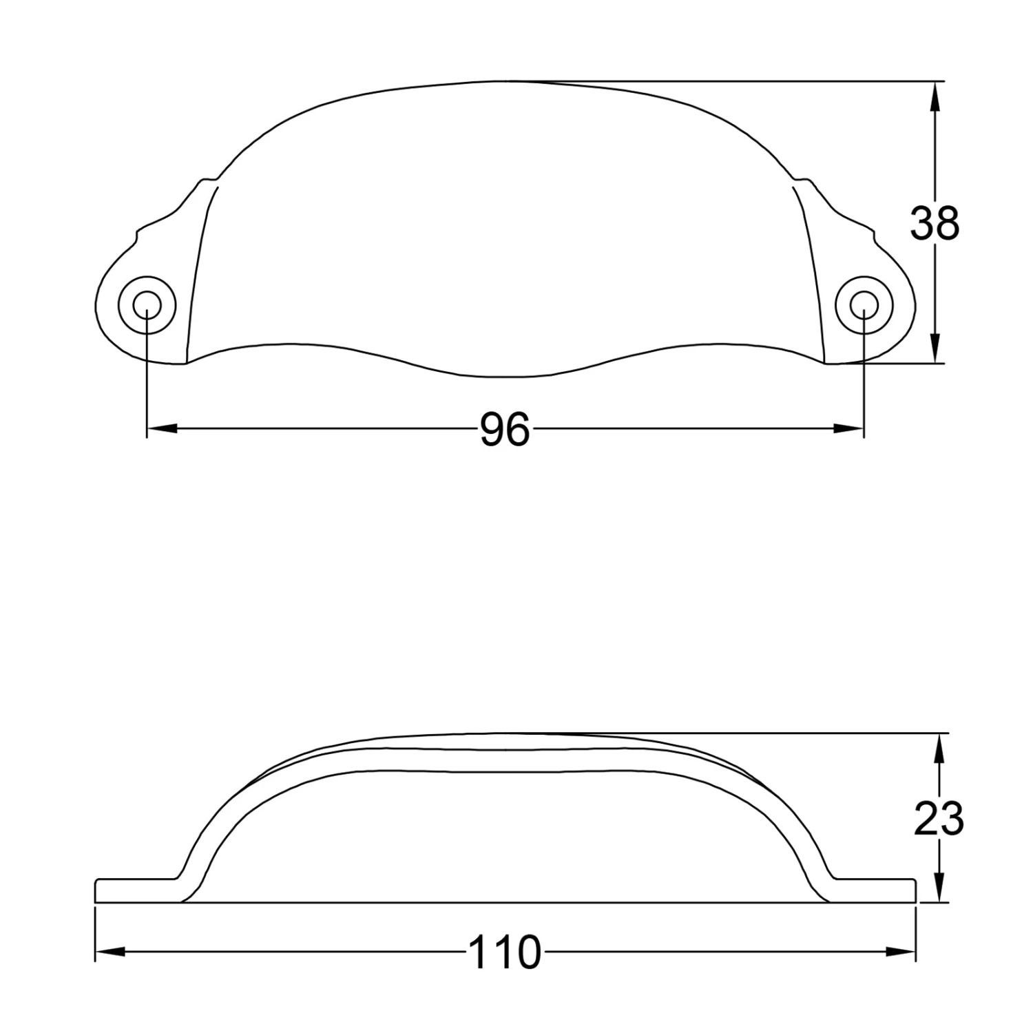 Decorative Cup Pulls 6 Decorative Cup Pulls - Image 6
