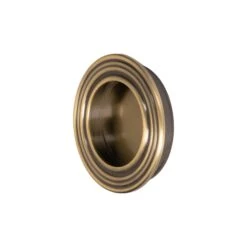 Round Reeded Flush Pull 12 Round Reeded Flush Pull -Doorway Designs Store C1837 AT