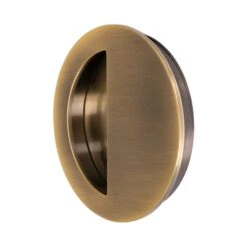 Round Half Moon Flush Pull 12 Round Half Moon Flush Pull -Doorway Designs Store C1845 AT