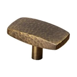 Rectangular Hammered Cabinet Knobs -Doorway Designs Store C338647 AT