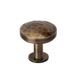 Round Hammered Cabinet Knobs On Rose 22 Round Hammered Cabinet Knobs On Rose -Doorway Designs Store C3876 32 AT