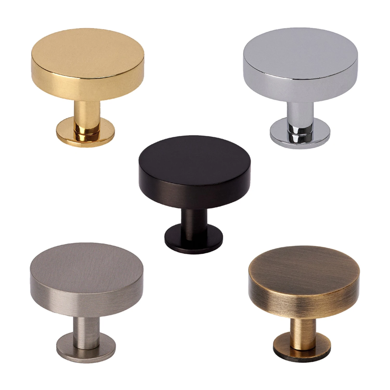 Disc Cabinet Knobs On Rose 1 Disc Cabinet Knobs On Rose