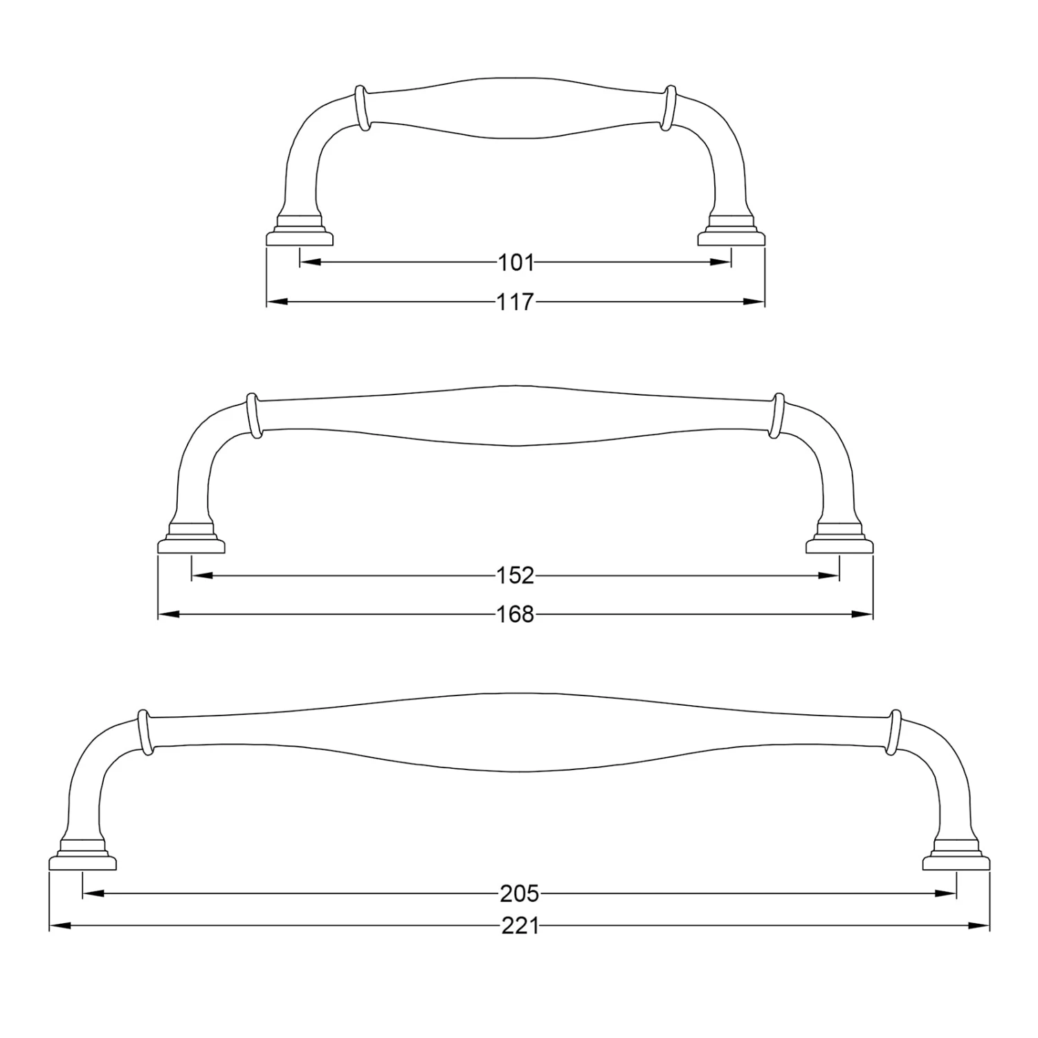 Henley Traditional Pull Handles 3 Henley Traditional Pull Handles - Image 3