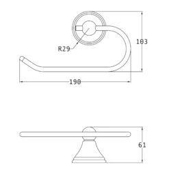 Cambridge Toilet Roll Holder -Doorway Designs Store CAM PAPER