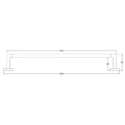 Chelsea Towel Bar Rail 16 Chelsea Towel Bar Rail -Doorway Designs Store CHE TOWEL 60