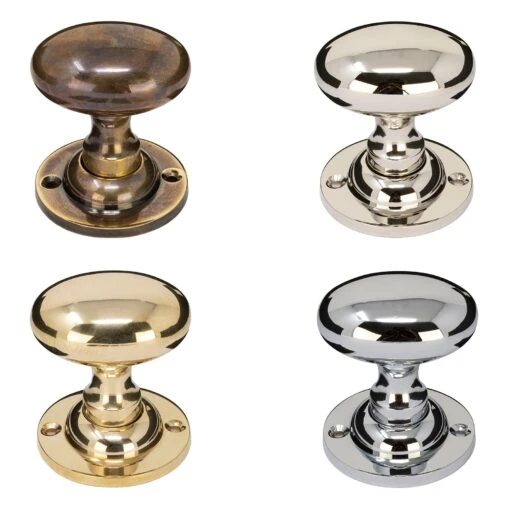 Oval Brass Door Knobs