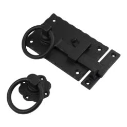 Cottage Latch Black -Doorway Designs Store CottageLatch Blk RH