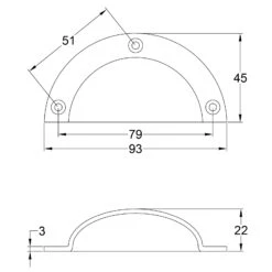Kitchen Cup Pulls 12 Kitchen Cup Pulls -Doorway Designs Store CupPull93x45mm 319721a0 902d 41a4 bc3c 8f06cc40c15d