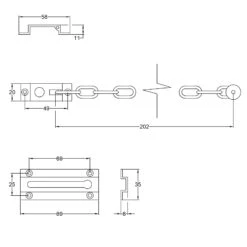 Brass Door Chains 11 Brass Door Chains -Doorway Designs Store DoorChainUK V1070JPEG