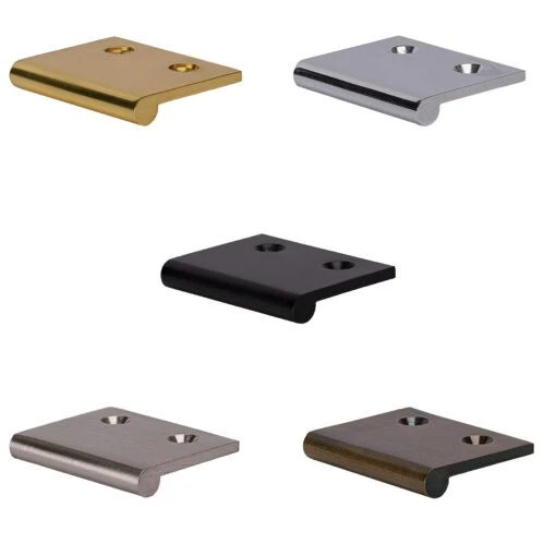 Round Lip Cabinet Edge Pulls - Top Fix