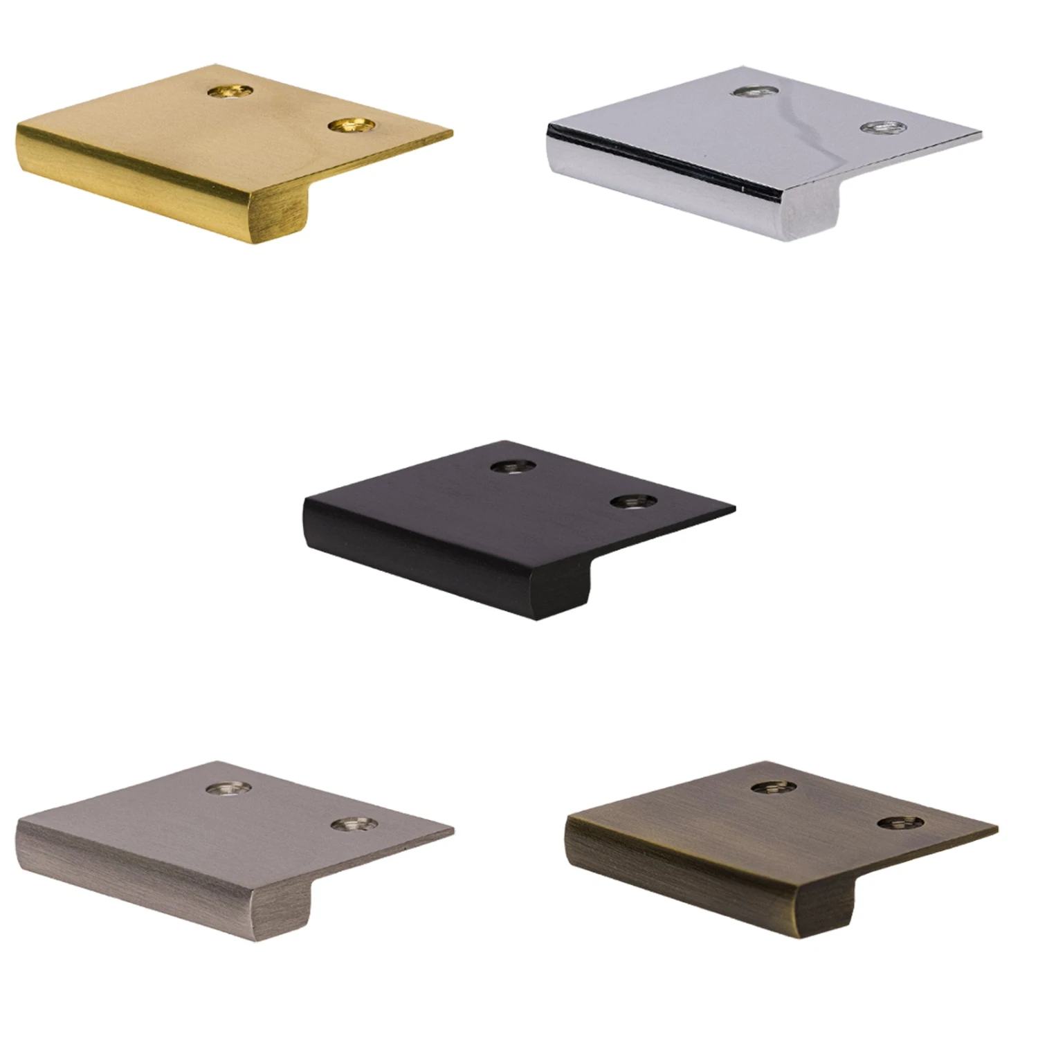 Square Lip Cabinet Edge Pulls - Top Fix 1 Square Lip Cabinet Edge Pulls - Top Fix