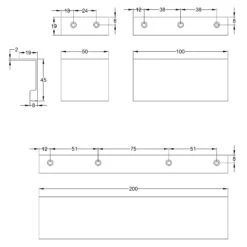 Square Lip Cabinet Edge Pulls 22 Square Lip Cabinet Edge Pulls -Doorway Designs Store EPTR50 100 200 175ce60f 3c43 4ead a1c9 55f8f4bb3056