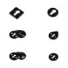 Keyhole Cover Escutcheons With Armor-Coat
