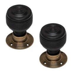 Georgian Door Knobs Rosewood & Ebonised 29 Georgian Door Knobs Rosewood & Ebonised -Doorway Designs Store GeorgianEbonisedAntique