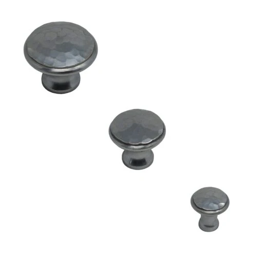 Cast Iron Hammered Cabinet Knobs