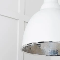 Brindley Ceiling Light In Flock -Doorway Designs Store HAMMEREDNICKEL