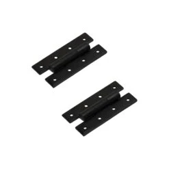 H Hinges Black 11 H Hinges Black -Doorway Designs Store H Hinges Blk 4in Pair