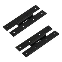 H Hinges Black 10 H Hinges Black -Doorway Designs Store H Hinges Blk 7in Pair