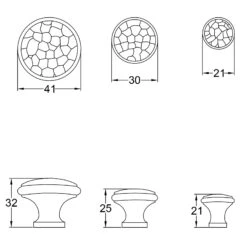 Cast Iron Hammered Cabinet Knobs -Doorway Designs Store HammeredCabinetKnobBurnished