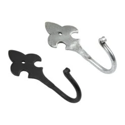 Hand Forged Fleur De Lis Hooks