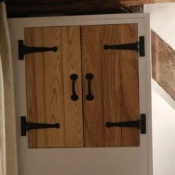 Penny End Black Pulls -Doorway Designs Store Hugh Godfrey hinges Pulls thumbnail